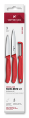 Swiss Classic Paring Knife Set with I-Peeler, 3 Pieces, 4 in