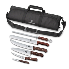 Wood Seven Piece BBQ Set