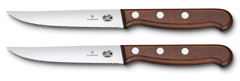 Wood Steak Knife Set, 2 pieces, 5 in