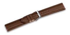 Brown leather strap with buckle