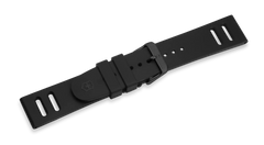 Black rubber strap with buckle