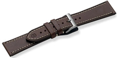 Brown leather strap with buckle