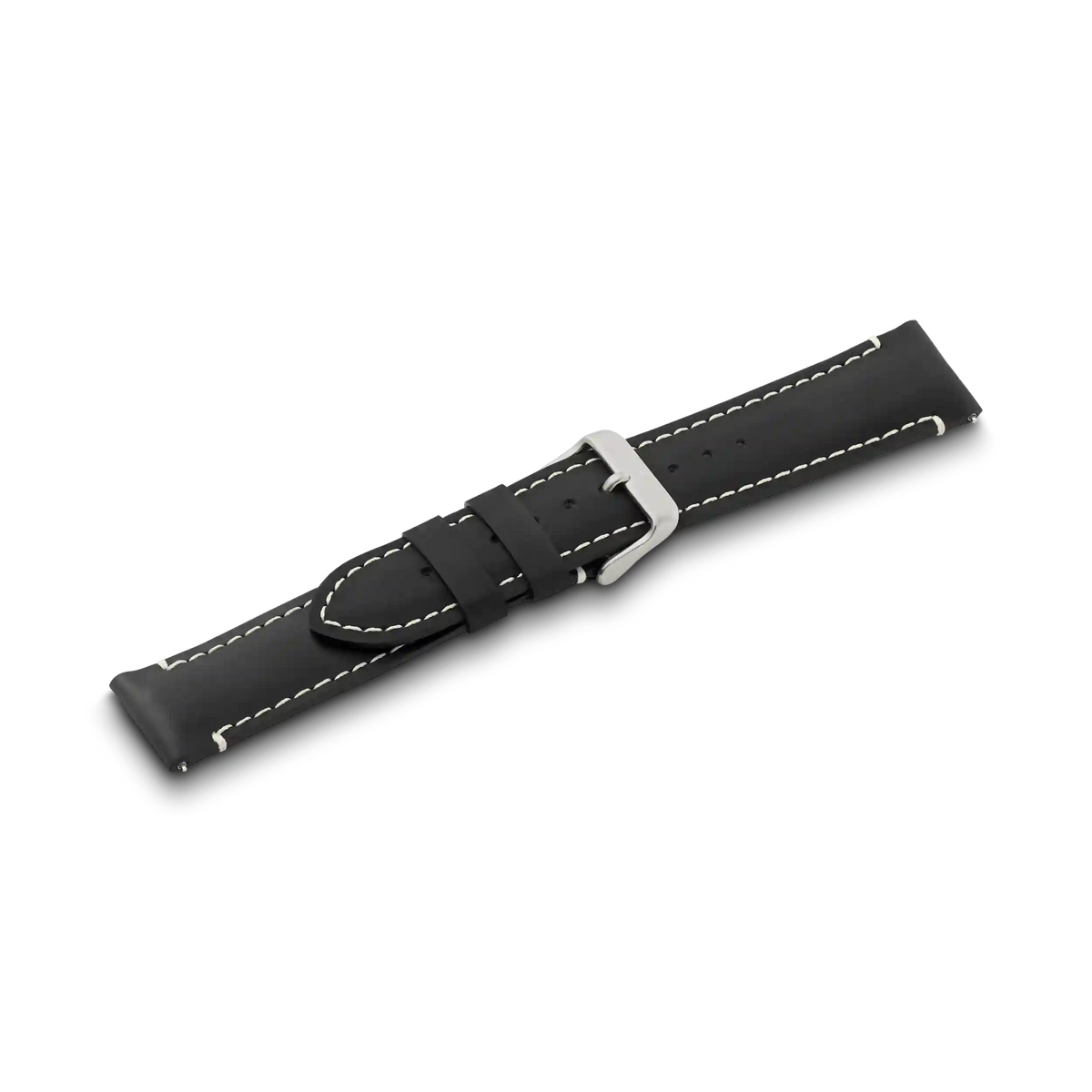 Black leather strap with buckle