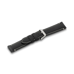 Black leather strap with buckle