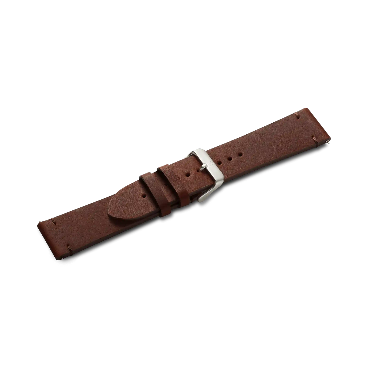 Brown leather strap with buckle