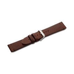 Brown leather strap with buckle