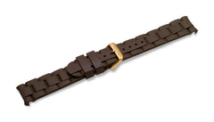 Maverick GS - Brown Rubber Strap with Buckle