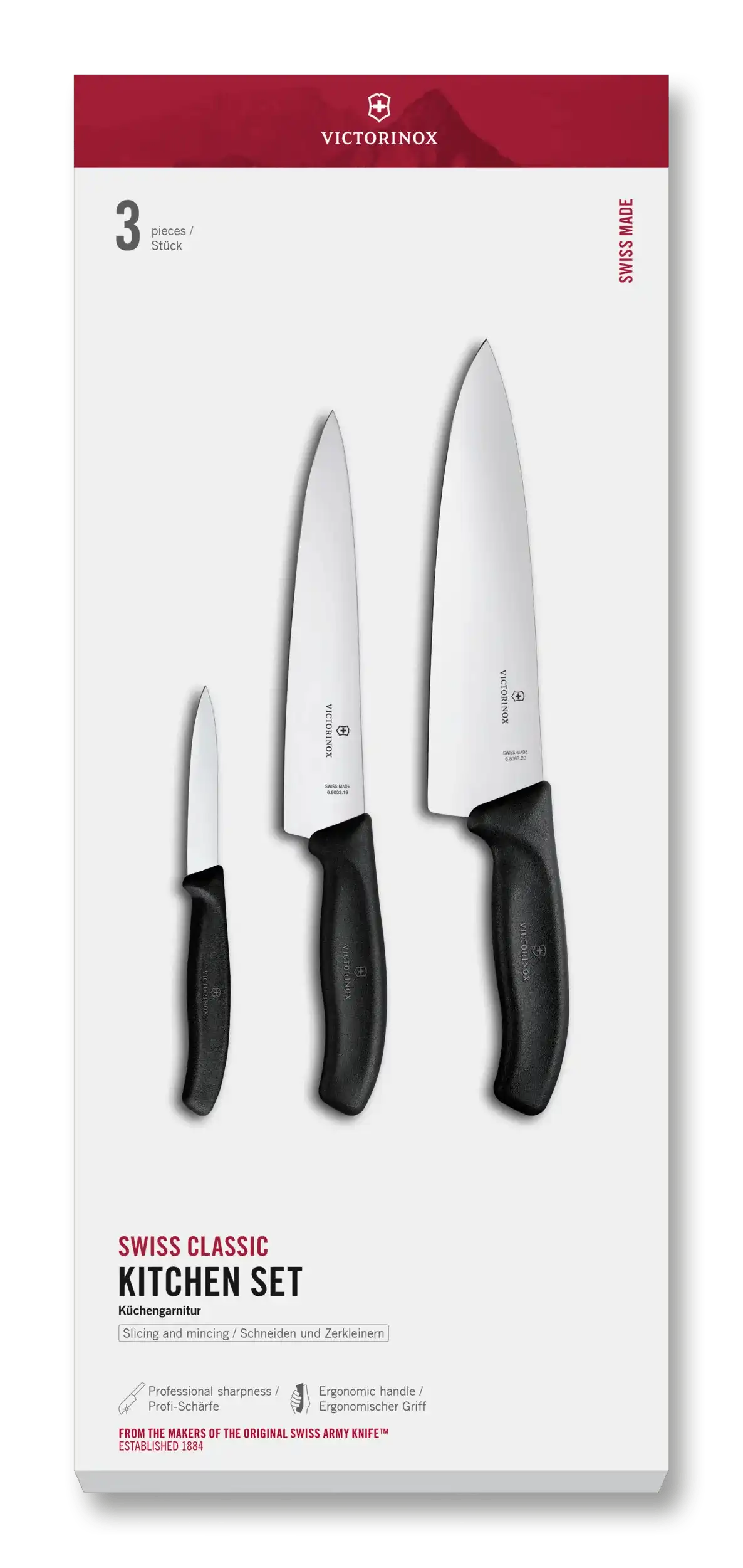 Swiss Classic Kitchen Set, 3 Pieces, 8 in