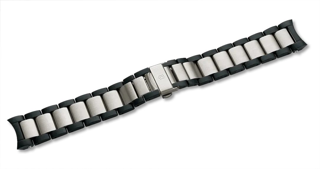 Alpnach - Stainless Steel/Black PVD Bracelet with Clasp