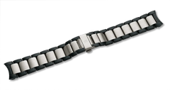 Alpnach - Stainless Steel/Black PVD Bracelet with Clasp
