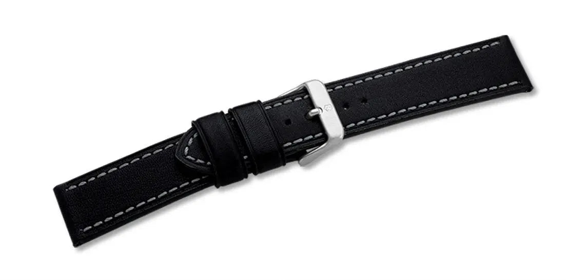 Leather strap black with buckle Alpnach Chrono 7750