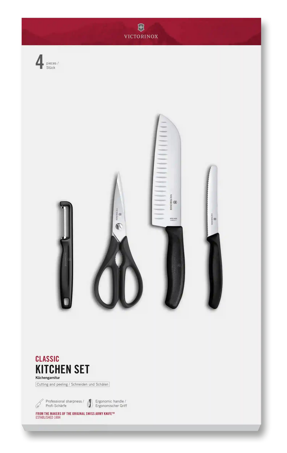 Classic Kitchen Set, 4 Pieces, 7 in
