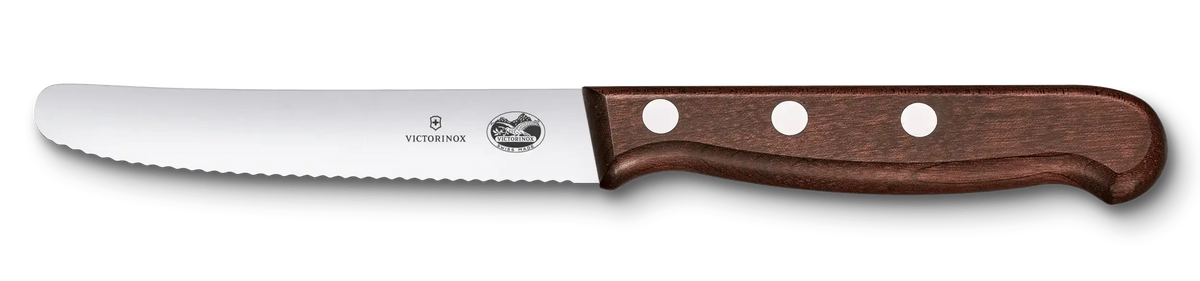 Wood Tomato and Table Knife, 4 in