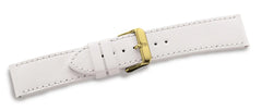 Leather strap white w/buckle color 3N Chrono Classic 2-Tone