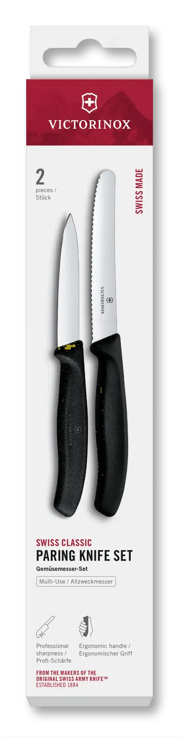 Swiss Classic Paring Knife Set, 2 Pieces, 4 in